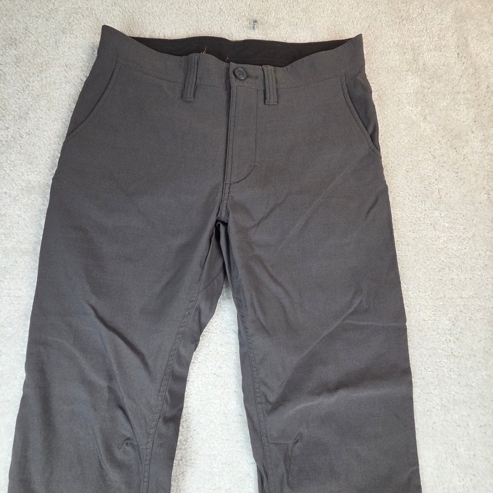 Prana Zion Slim Fit Pants Mens 30x32 Charcoal Gray Recycled Nylon Stretch Hiking